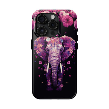 Tough IPhone Cases by Floral Fusion Graphics - Flower Elephant 1