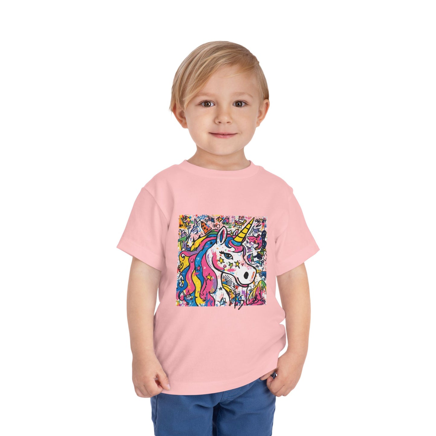 Colorful Unicorn Toddler Tee - Fun & Playful Kidswear