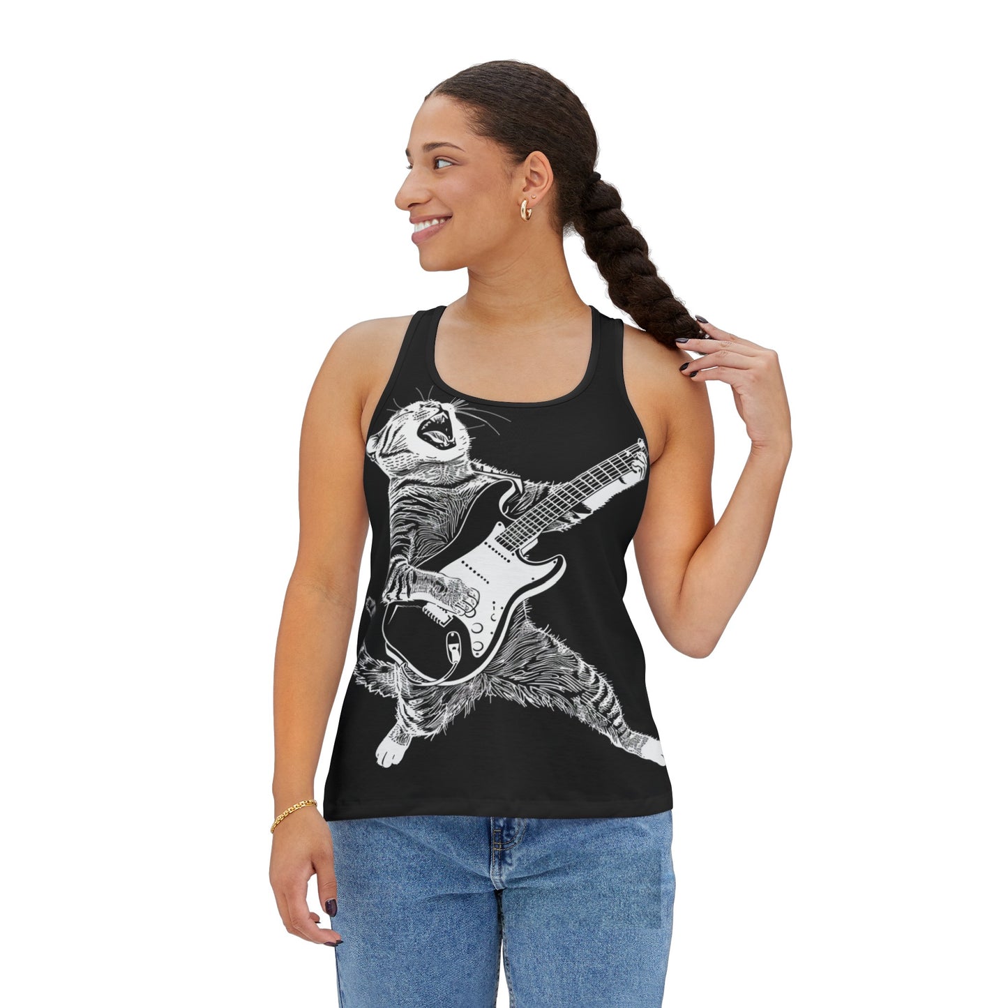 USA - Women's Tank Top (AOP) - This Pussy Rocks