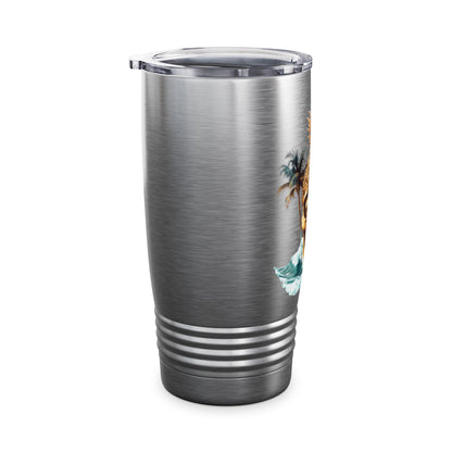 Golf Tumbler - 20oz Ringneck Cup Pineapple Skull Design V10