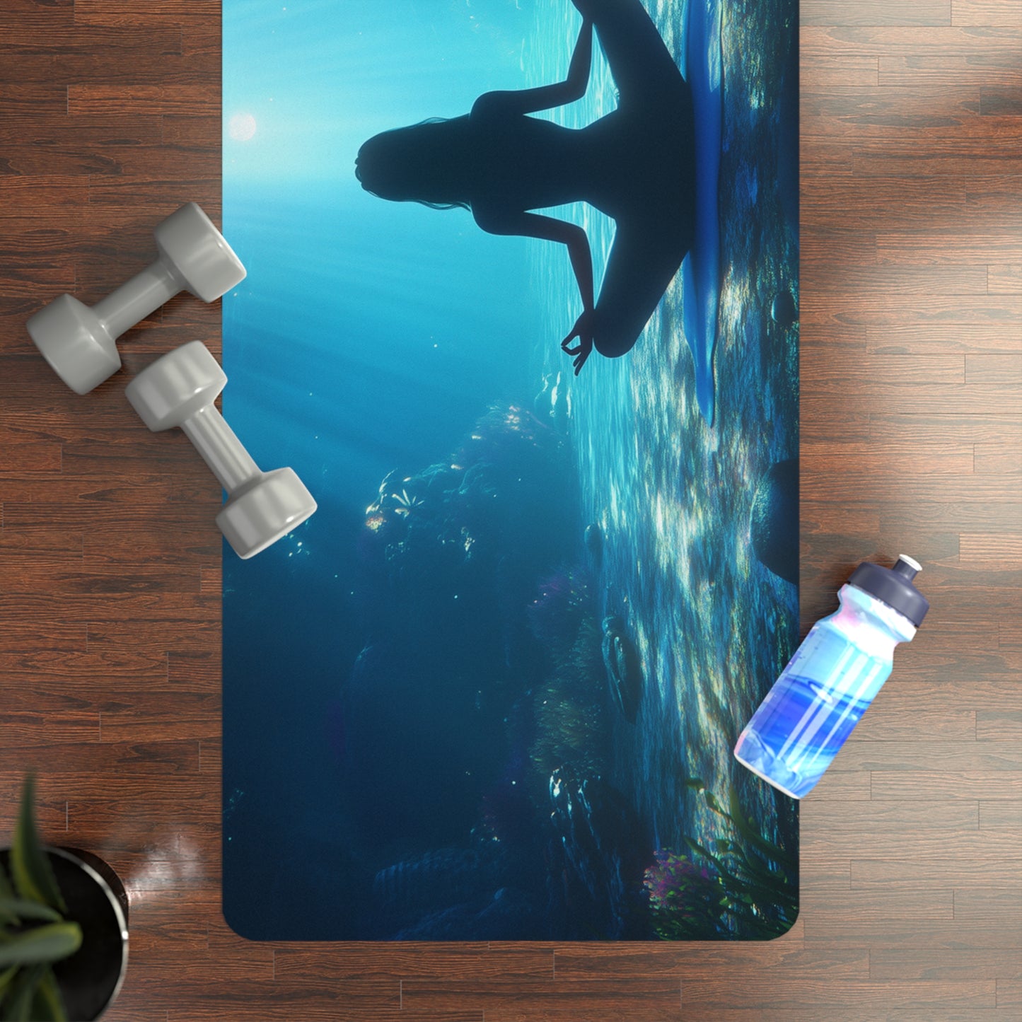 Serene Ocean Yoga Mat - Perfect for Meditation and Practice V6