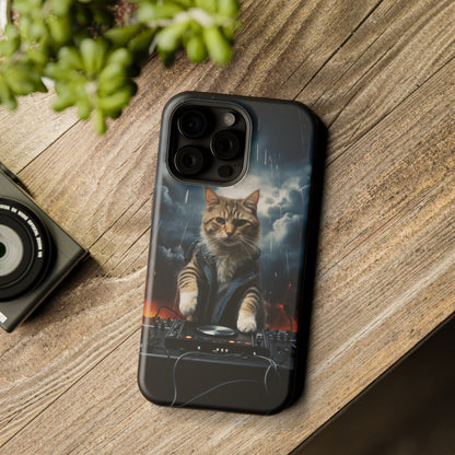 MagSafe Tough Cases for iphone - Pet Lover Series - Cat DJ Storm 1