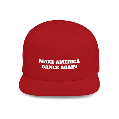 Snapback Hat — Make America Make Sense Embroidered Flat Bill Cap
