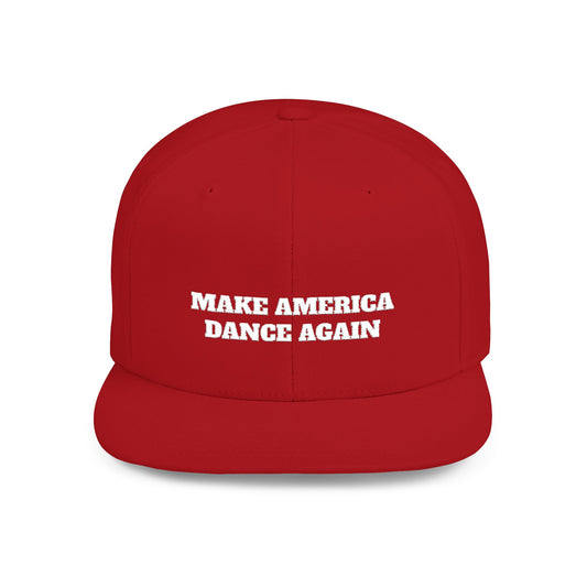Snapback Hat — Make America Make Sense Embroidered Flat Bill Cap