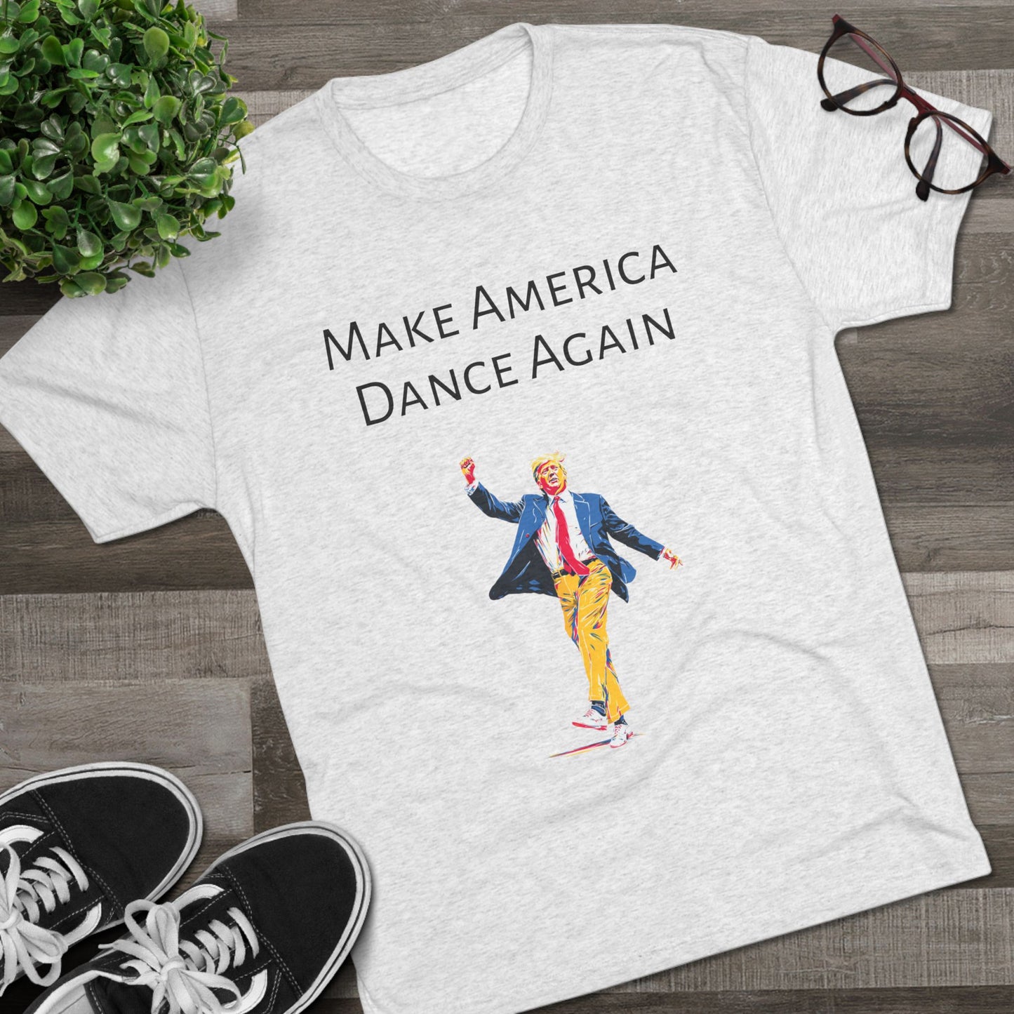 Trump DJ Tee V3 - Unisex Tri-Blend Crew