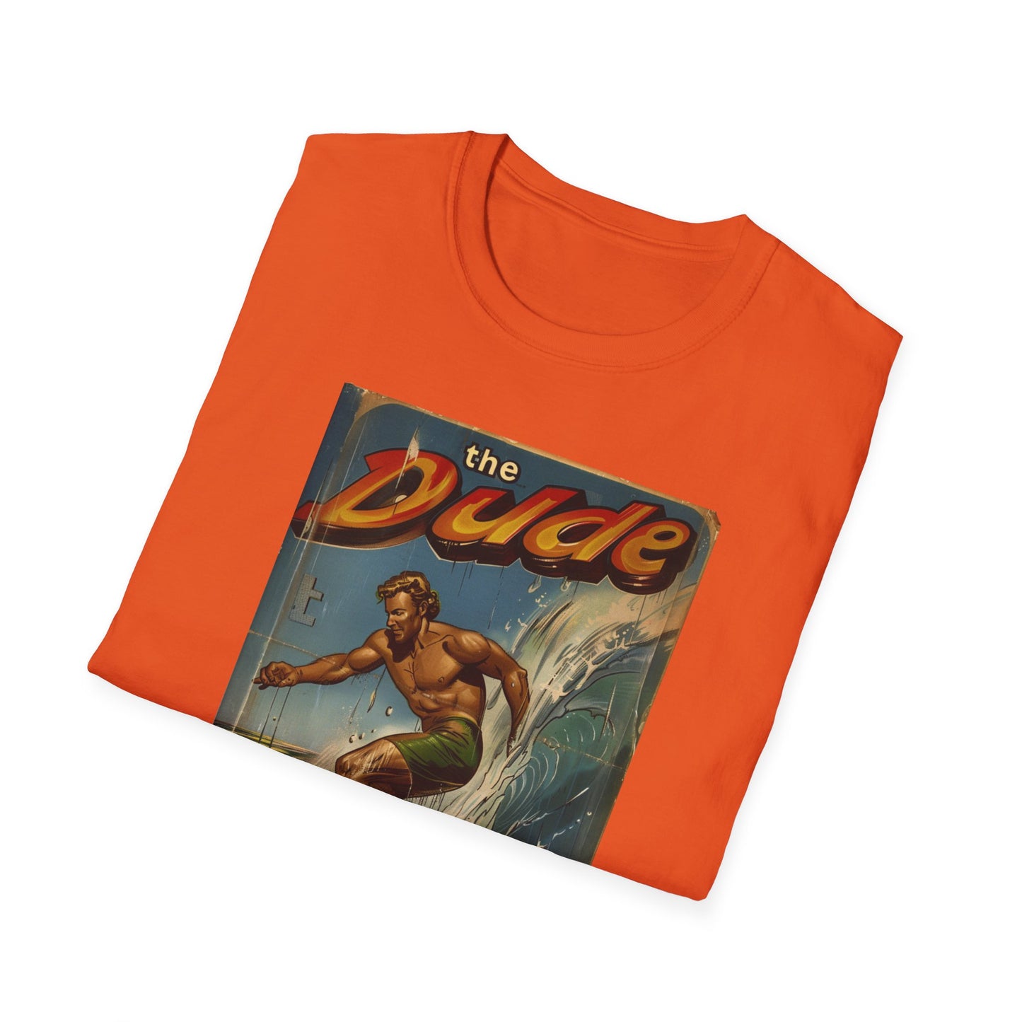 The Dude Retro Comic Surfer T-Shirt