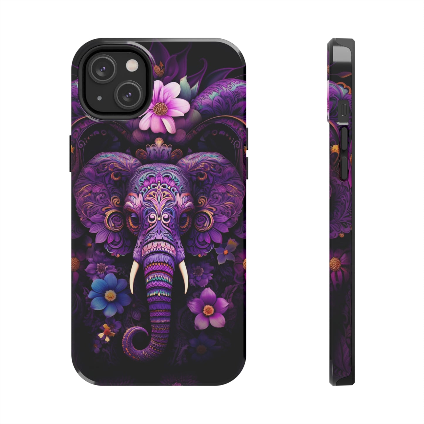 Tough IPhone Cases by Floral Fusion Graphics - Flower Elephant 3