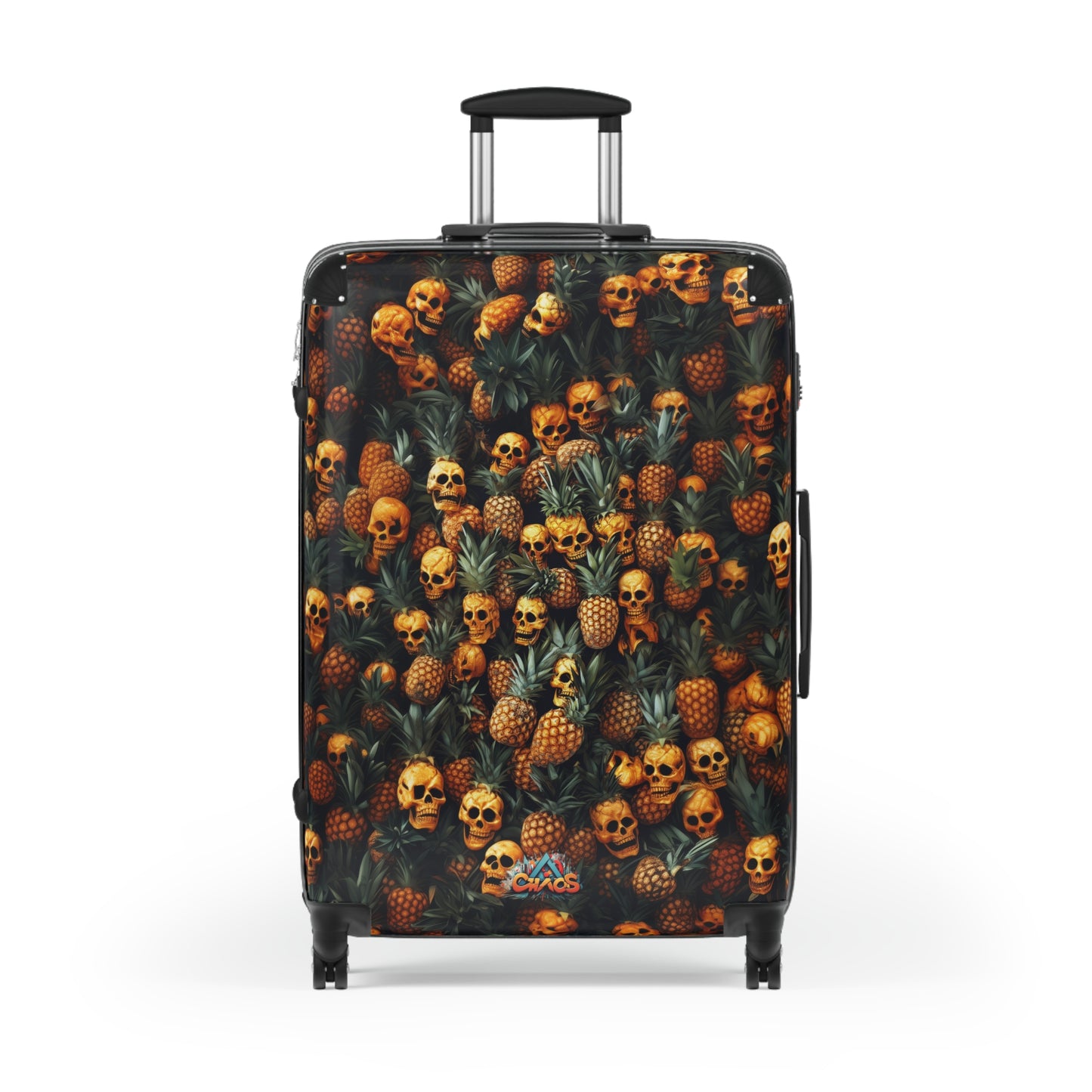 Designer Luggage - pineapple skull