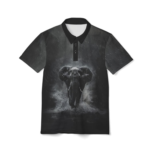 Elephant Polo Shirt - Powerful Elephant Design