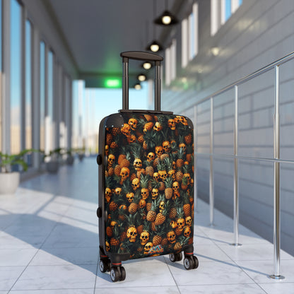 Designer Luggage - pineapple skull