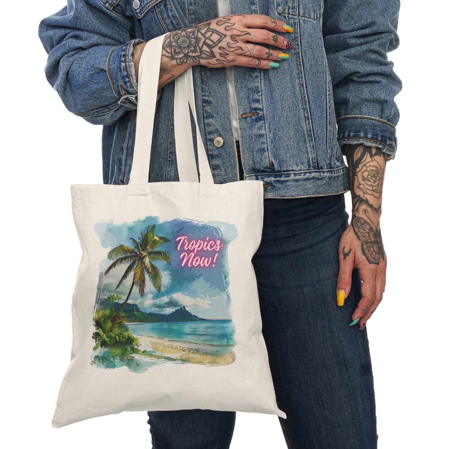 Natural Tote Bag - Tropics Now Series 1