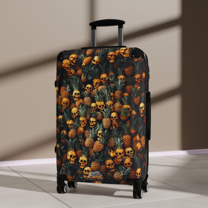 Designer Luggage - pineapple skull