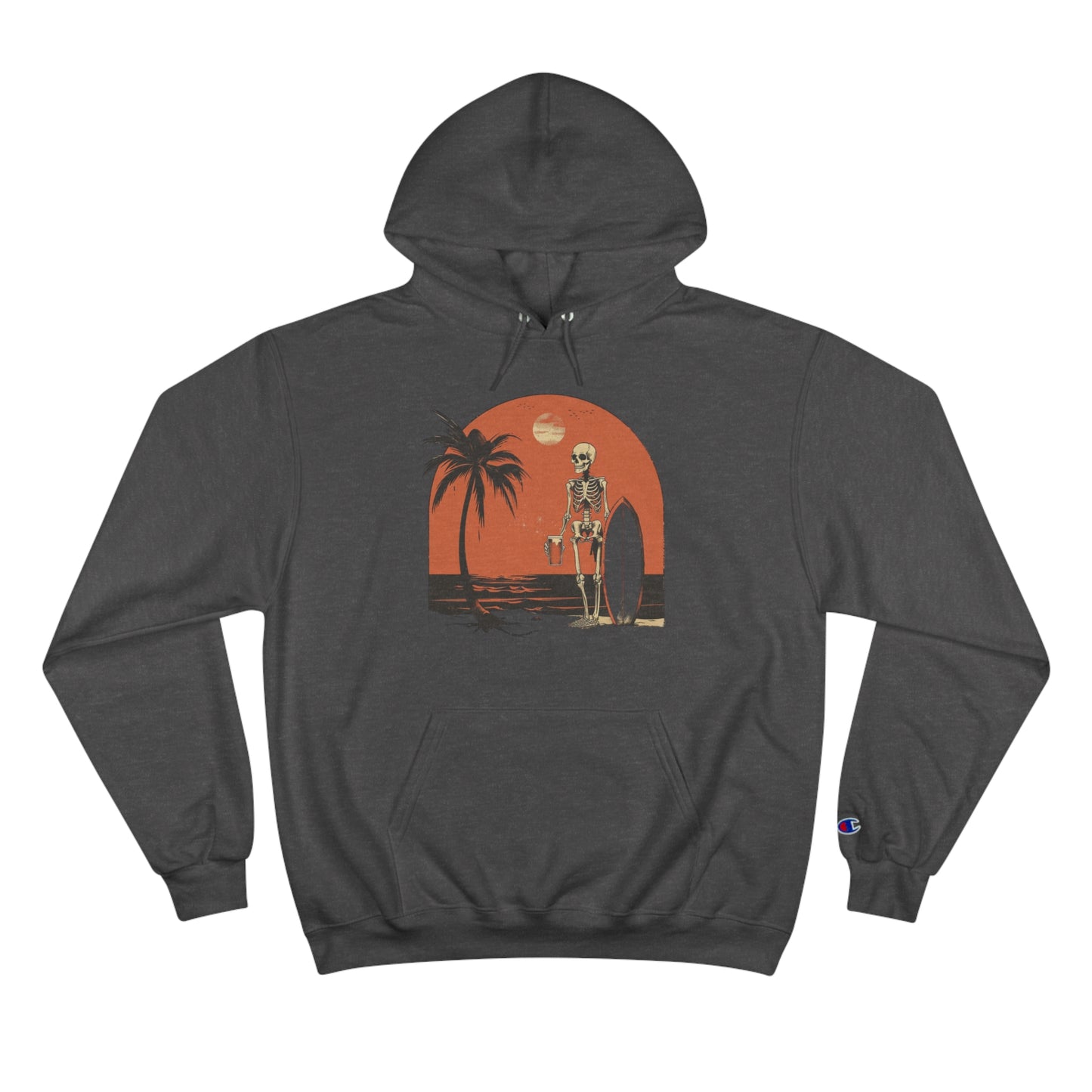 Pau Hana Surf Skeleton Hoodie - v2