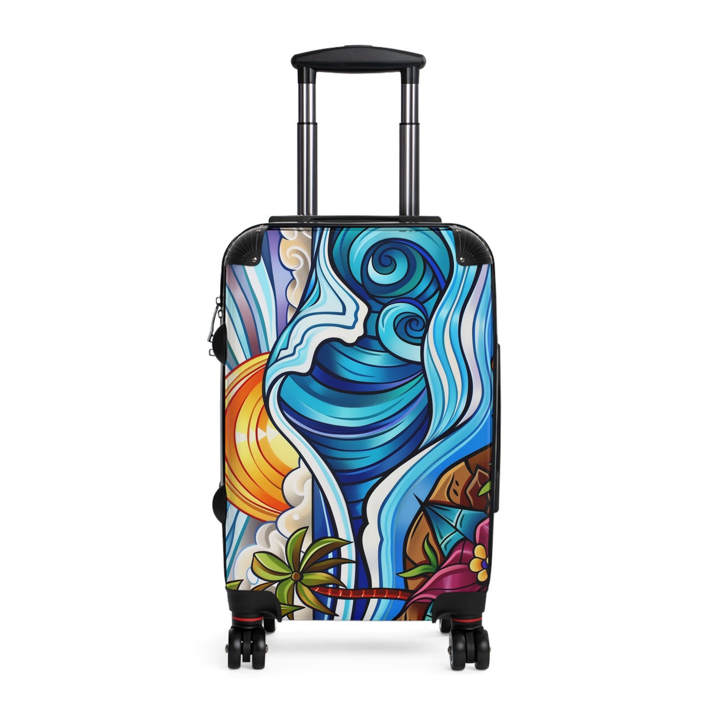 Luggage -Tropical Beach Sunset Graphic Design V2