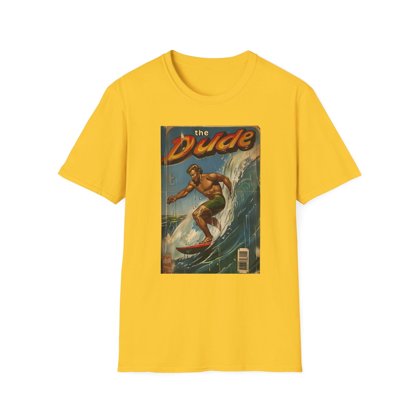 The Dude Retro Comic Surfer T-Shirt