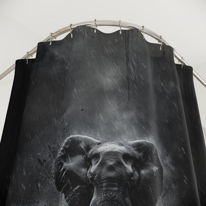 Safari Themed Shower Curtain - Majestic Elephant