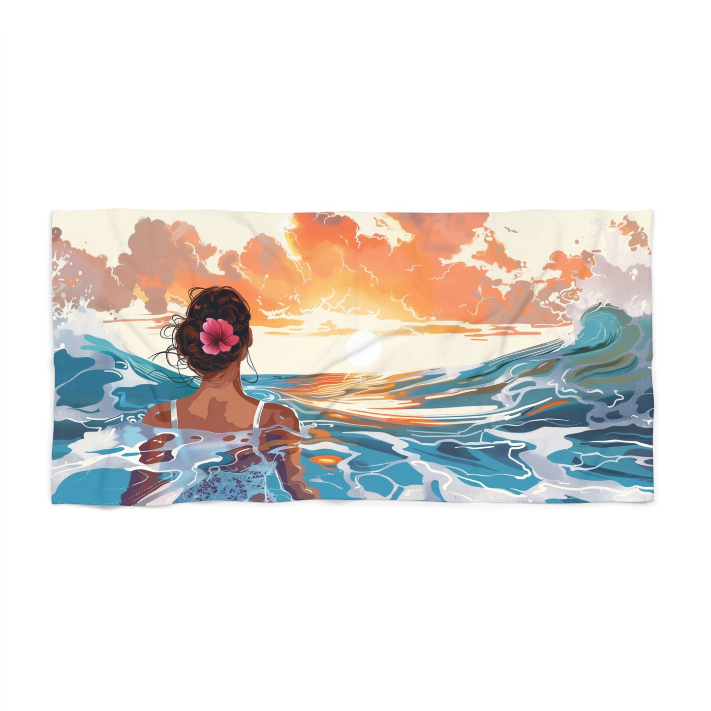 Beach Towel - Surf Girl v3