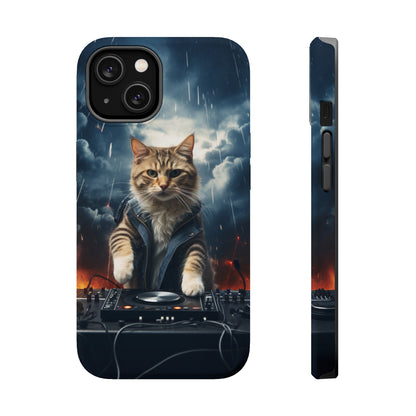 MagSafe Tough Cases for iphone - Pet Lover Series - Cat DJ Storm 1