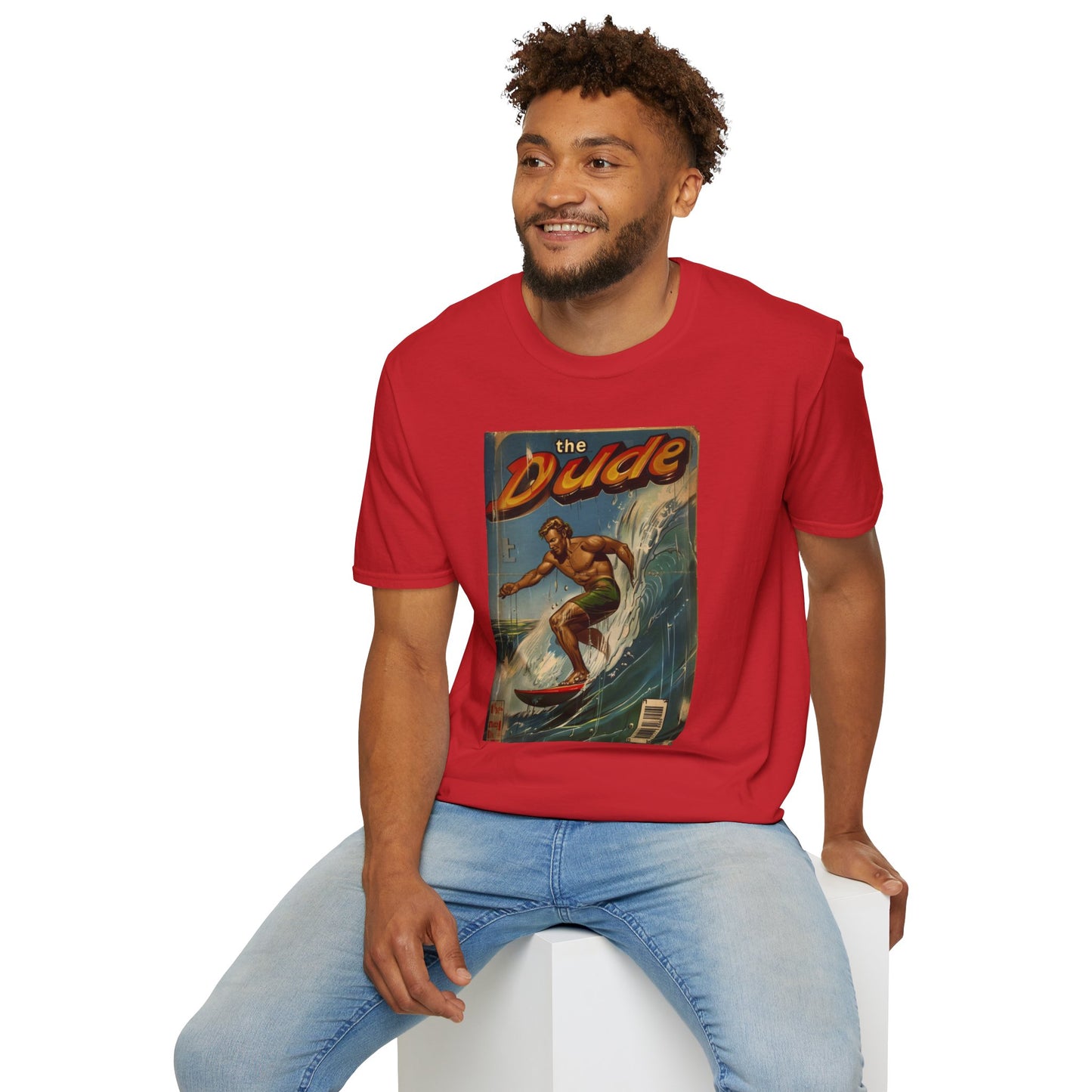 The Dude Retro Comic Surfer T-Shirt