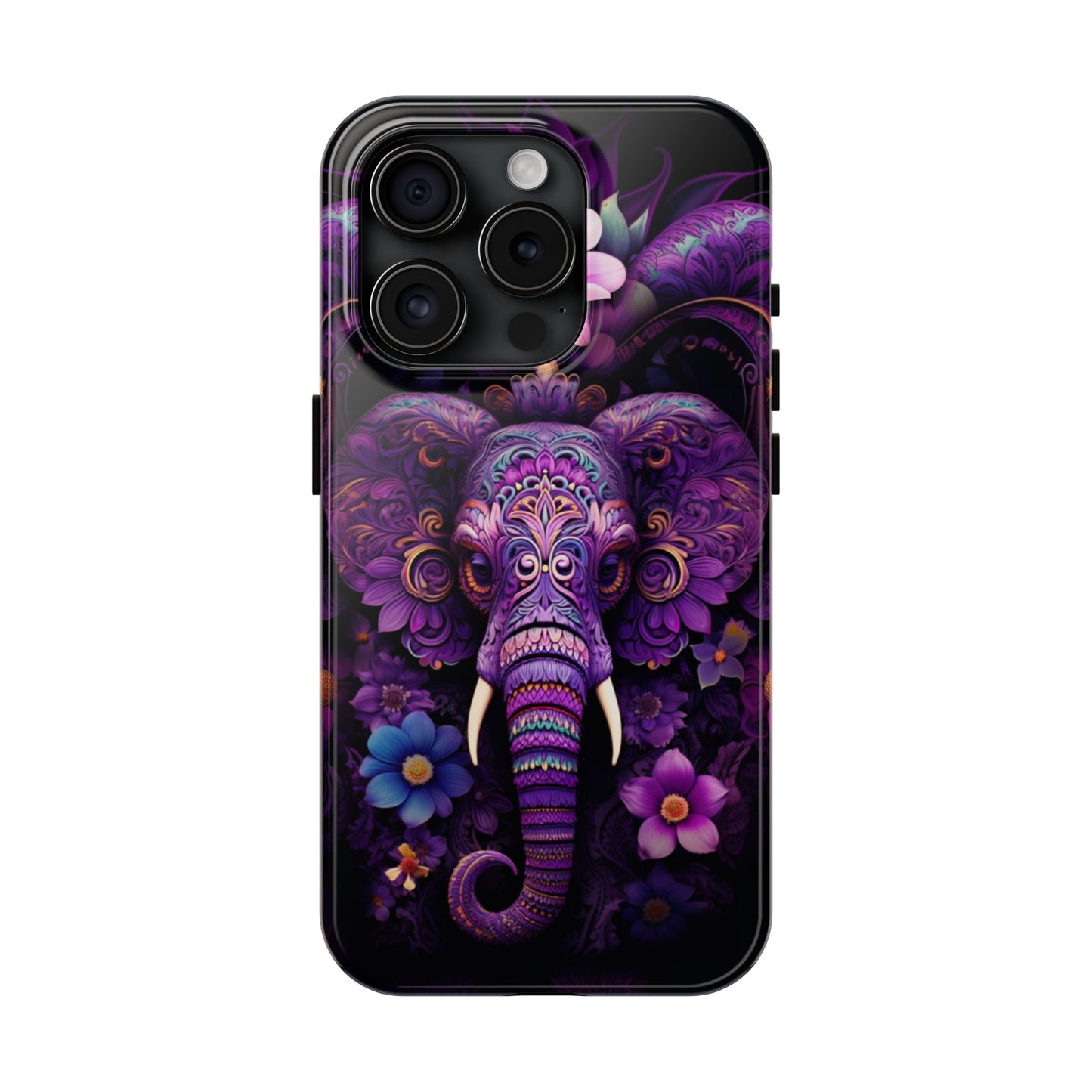 Tough IPhone Cases by Floral Fusion Graphics - Flower Elephant 3