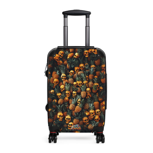 Designer Luggage - pineapple skull