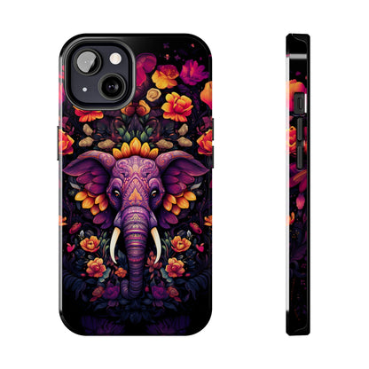 Tough IPhone Cases by Floral Fusion Graphics - Flower Elephant 2