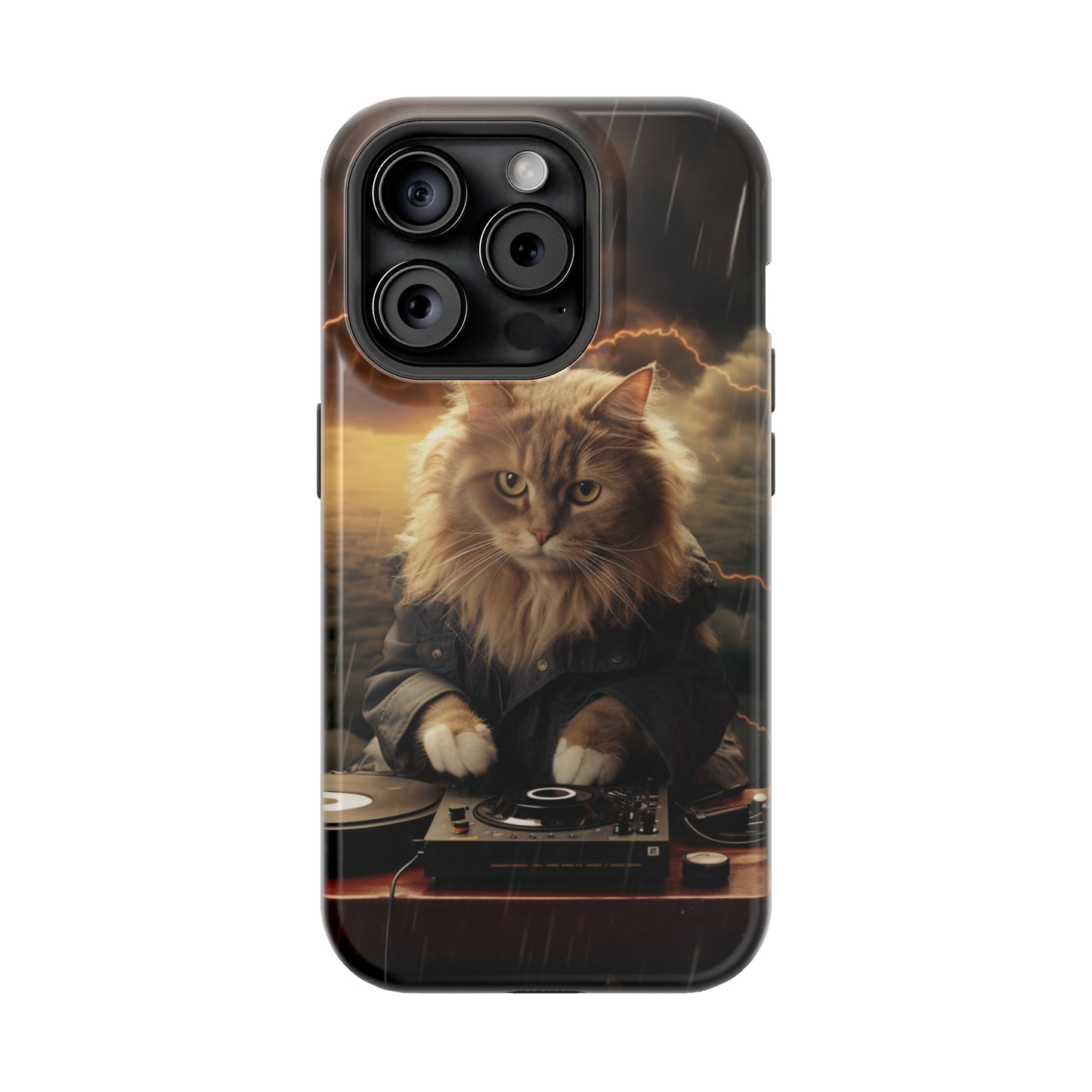 MagSafe Tough Cases for iphone - Pet Lover Series - Cat Dj Storm 3