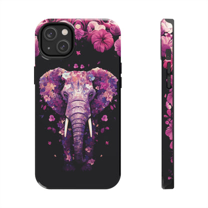 Tough IPhone Cases by Floral Fusion Graphics - Flower Elephant 1