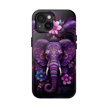 Tough IPhone Cases by Floral Fusion Graphics - Flower Elephant 3