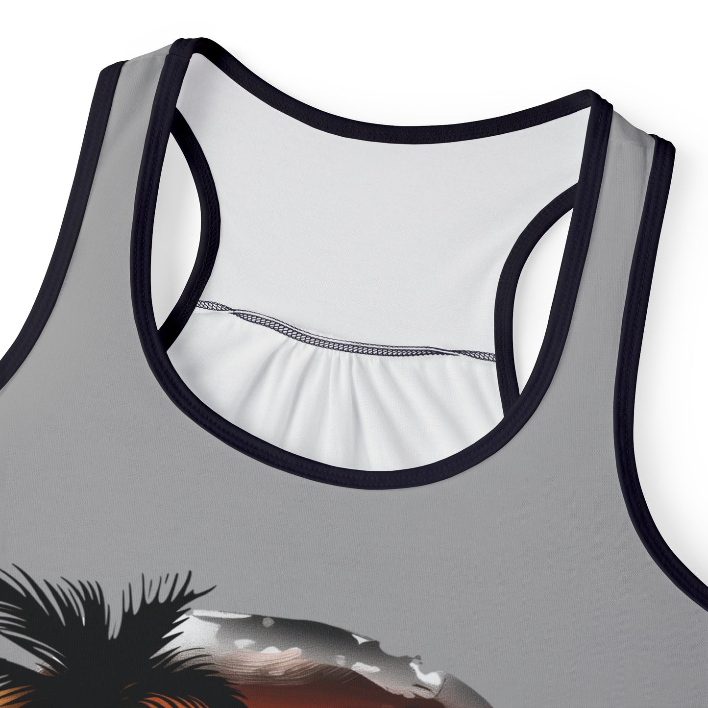 USA - Women's Tank Top (AOP) - Mommy and Me at the Beach