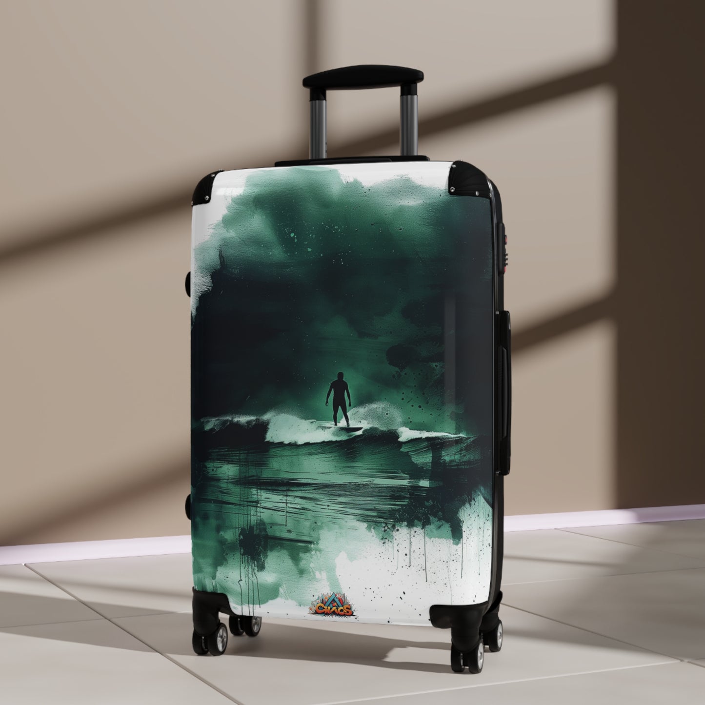 Stylish Surfer at Night Design - luggage