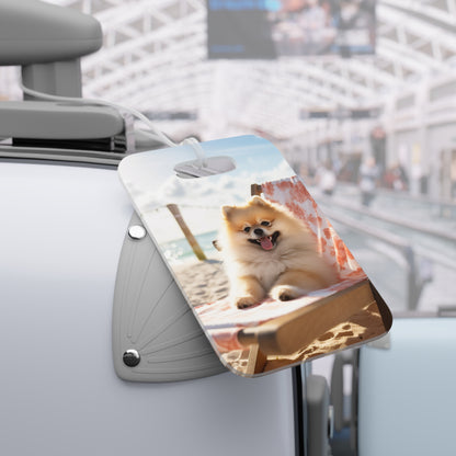 Luggage Tag, Bag Tag Amazing Pet Prints Pomeranian v3