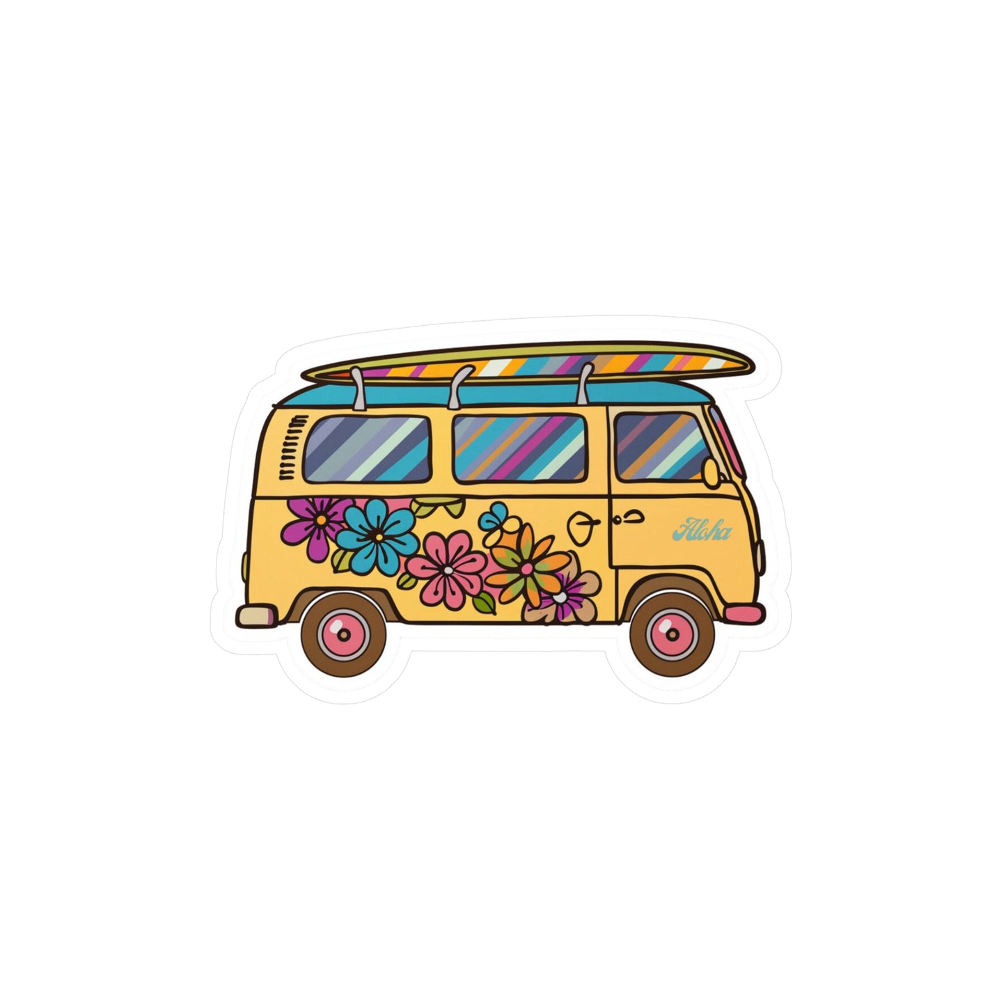 Stickers by Floral Fusion - Camper Van Series V3