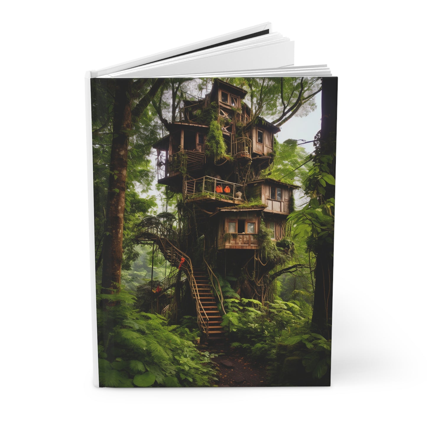 Hardcover Journal Matte - Imagination Homes Series Awesome Tree House 2