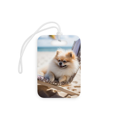 Luggage Tag, Bag Tag Amazing Pet Prints Pomeranian v1