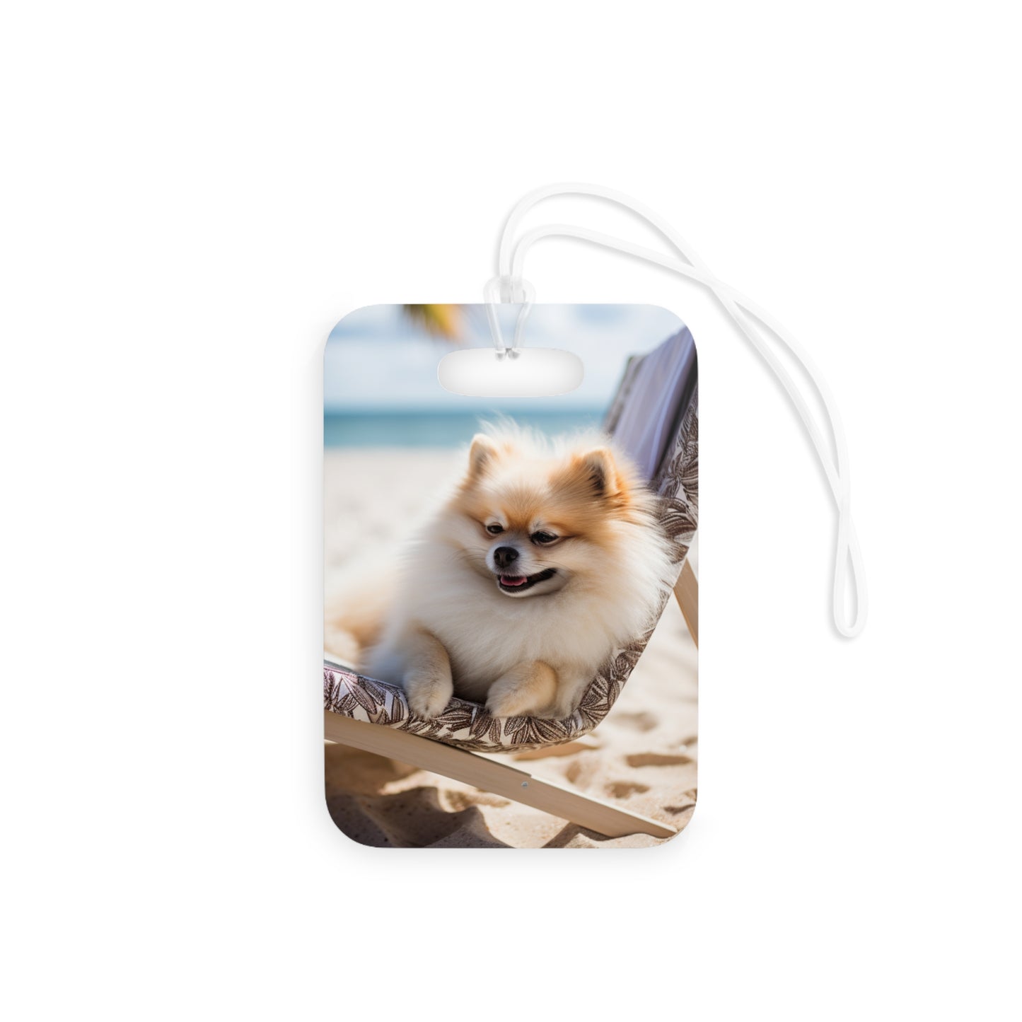 Luggage Tag, Bag Tag Amazing Pet Prints Pomeranian v1