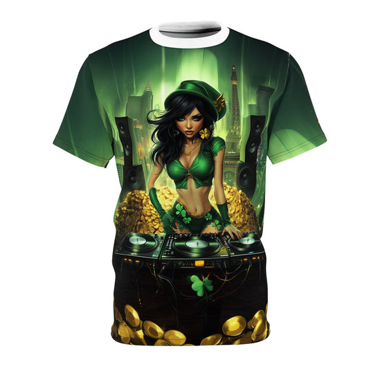 T-Shirt DJ St Patrick's Hottie Unisex Cut & Sew Tee