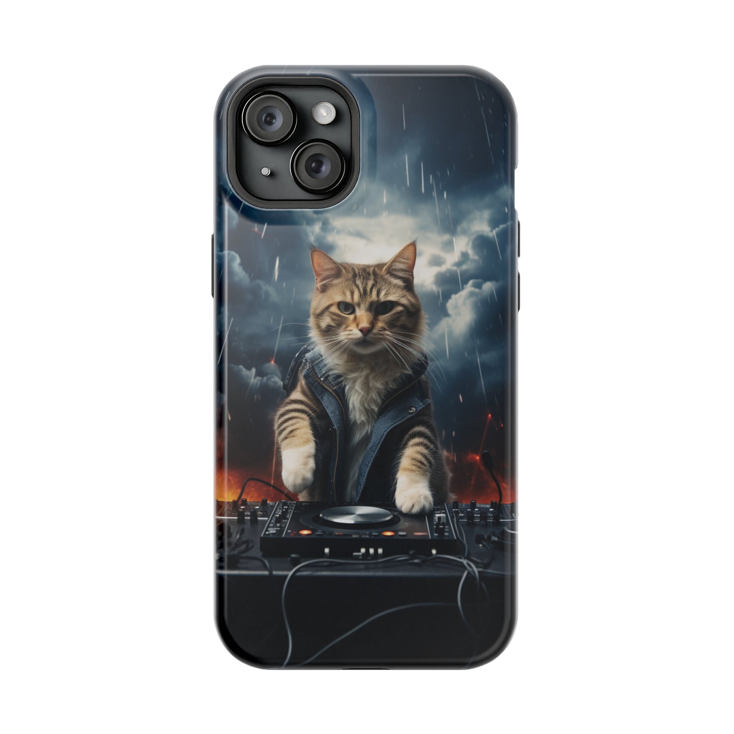 MagSafe Tough Cases for iphone - Pet Lover Series - Cat DJ Storm 1