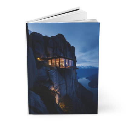 Hardcover Journal Matte - Imagination Homes Series Awesome Cliff House 1