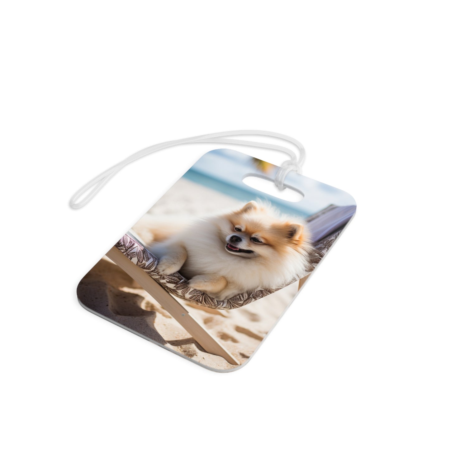 Luggage Tag, Bag Tag Amazing Pet Prints Pomeranian v1