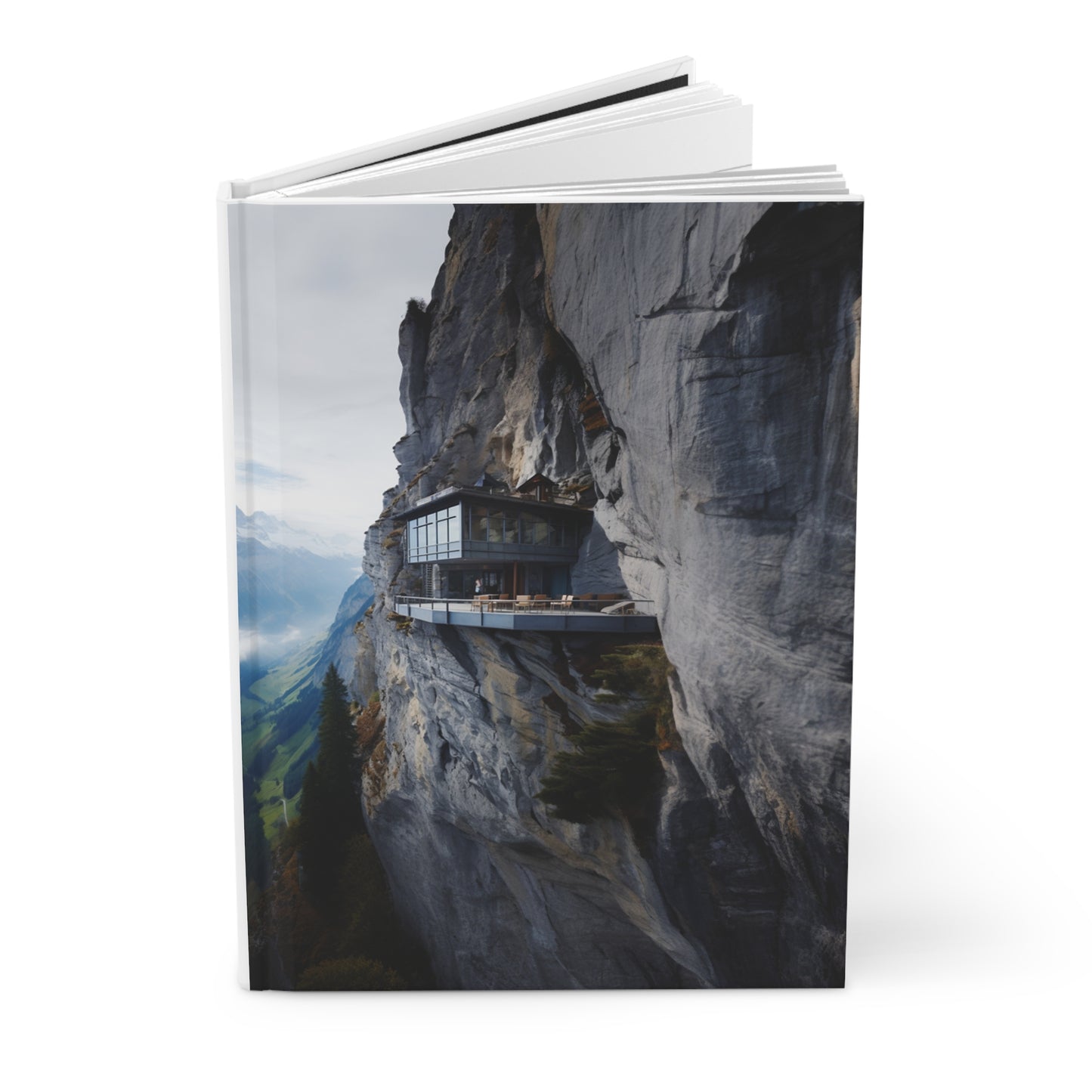 Hardcover Journal Matte - Imagination Homes Series Awesome Cliff House 3