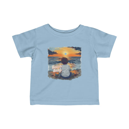 Infant Fine Jersey Tee - Beach Baby v1