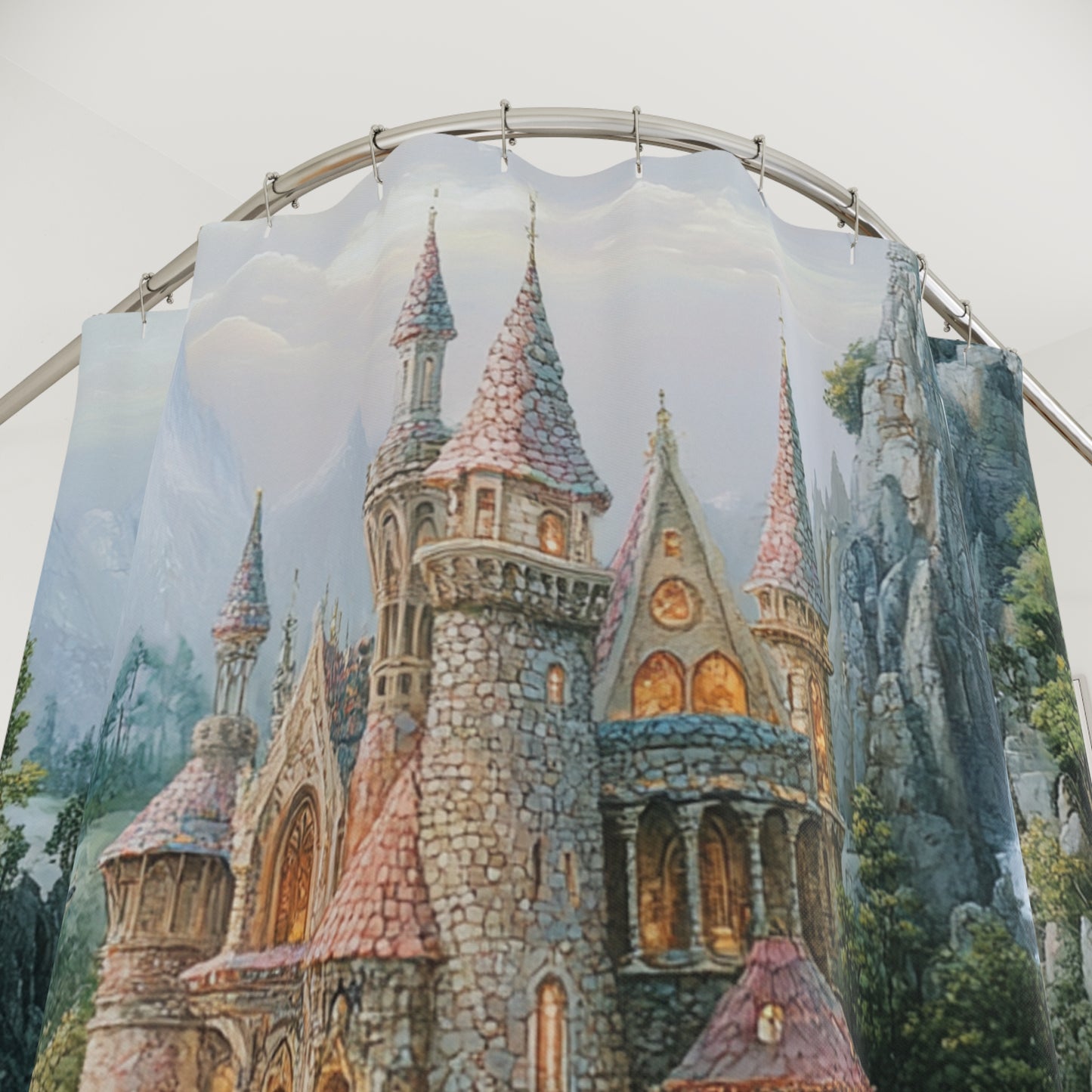 Kids Enchanted Kingdom Shower Curtain