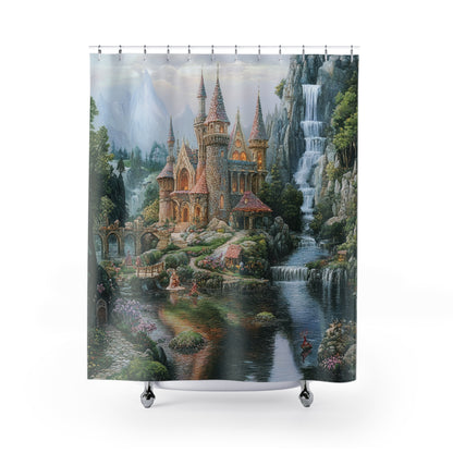 Kids Enchanted Kingdom Shower Curtain