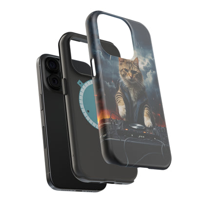 MagSafe Tough Cases for iphone - Pet Lover Series - Cat DJ Storm 1